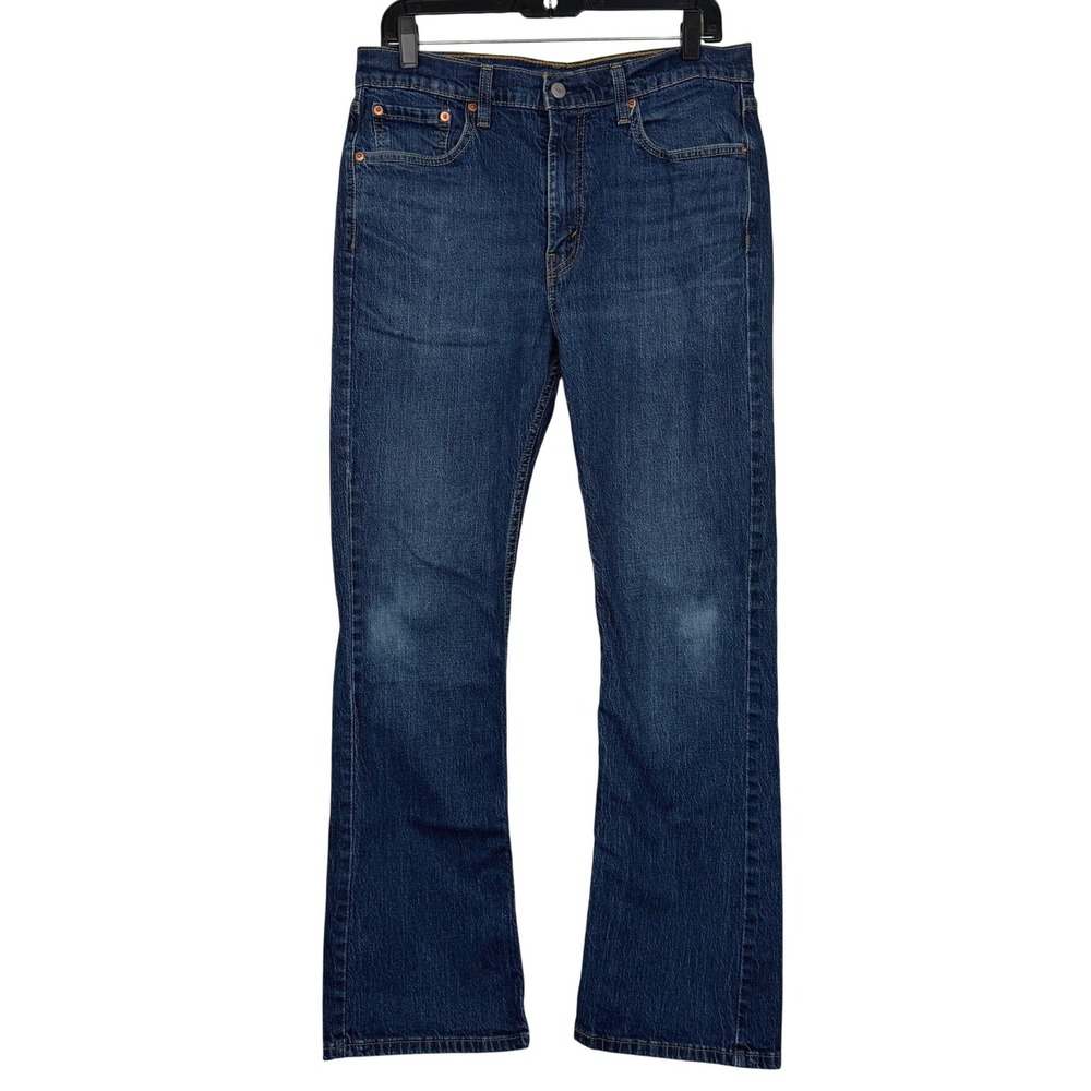 Levi's 527 Slim BOOTCUT Jeans Mens 33x30 Stretch Y2K Medium Wash Blue Denim